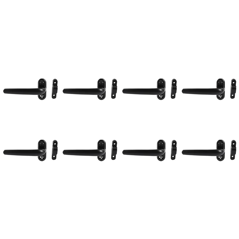 8x Tür-und Fenster griffs chloss Flügel fensters chloss Rad griff schwarz