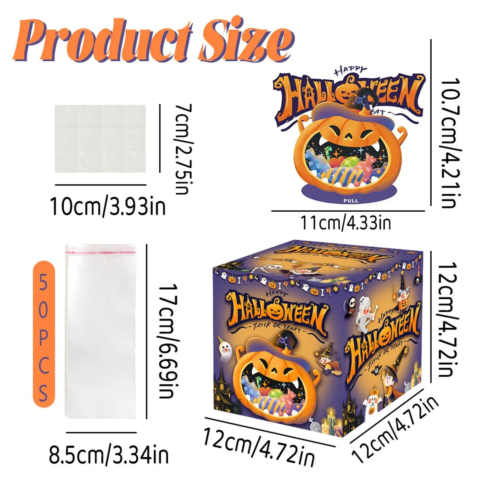 Boîte à tirette d'argent créative Halloween boîte à billets vacances maison fête Festival citrouille accessoires décoration pour enfants hommes célébration