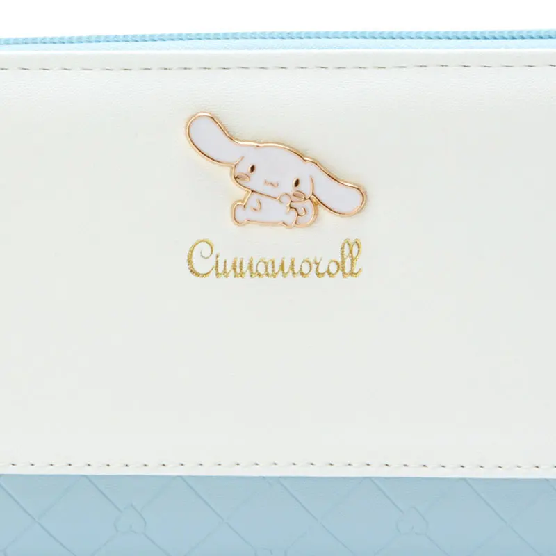 Sanrio New Wallet Kawaii Cinnamoroll Cartoon Fashion Long Leather Wallet Pu Material Simple Wallet Card Sleeve Girlish Heart