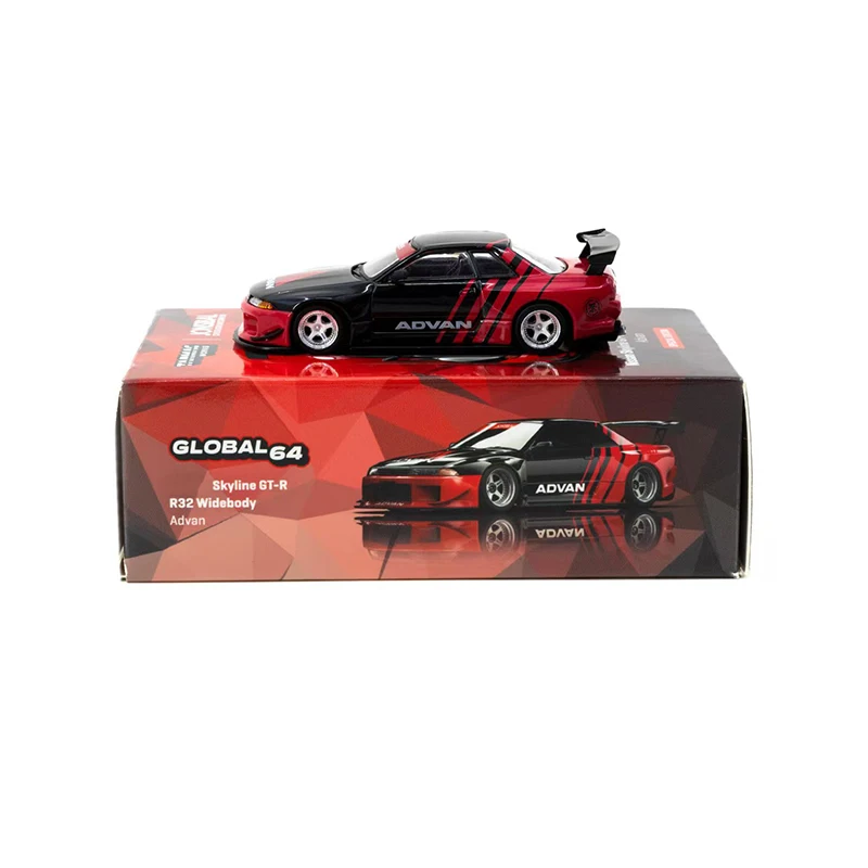 PreSale TW 1:64 Skyline GTR R32 Widebody American Exhibition Edition Diecast Car Model Collection Miniature Toy Tarmac Works