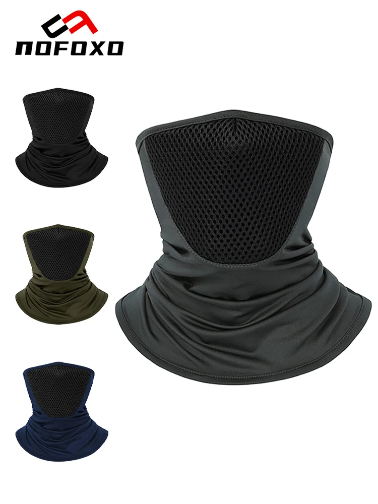 AliExpress nofoxo NOFOXO Summer UV Protection Face Mask Breathable Bandana  Outdoor Mens Hiking Cycling Mask Scarf Breathable Neck Gaiter Sport