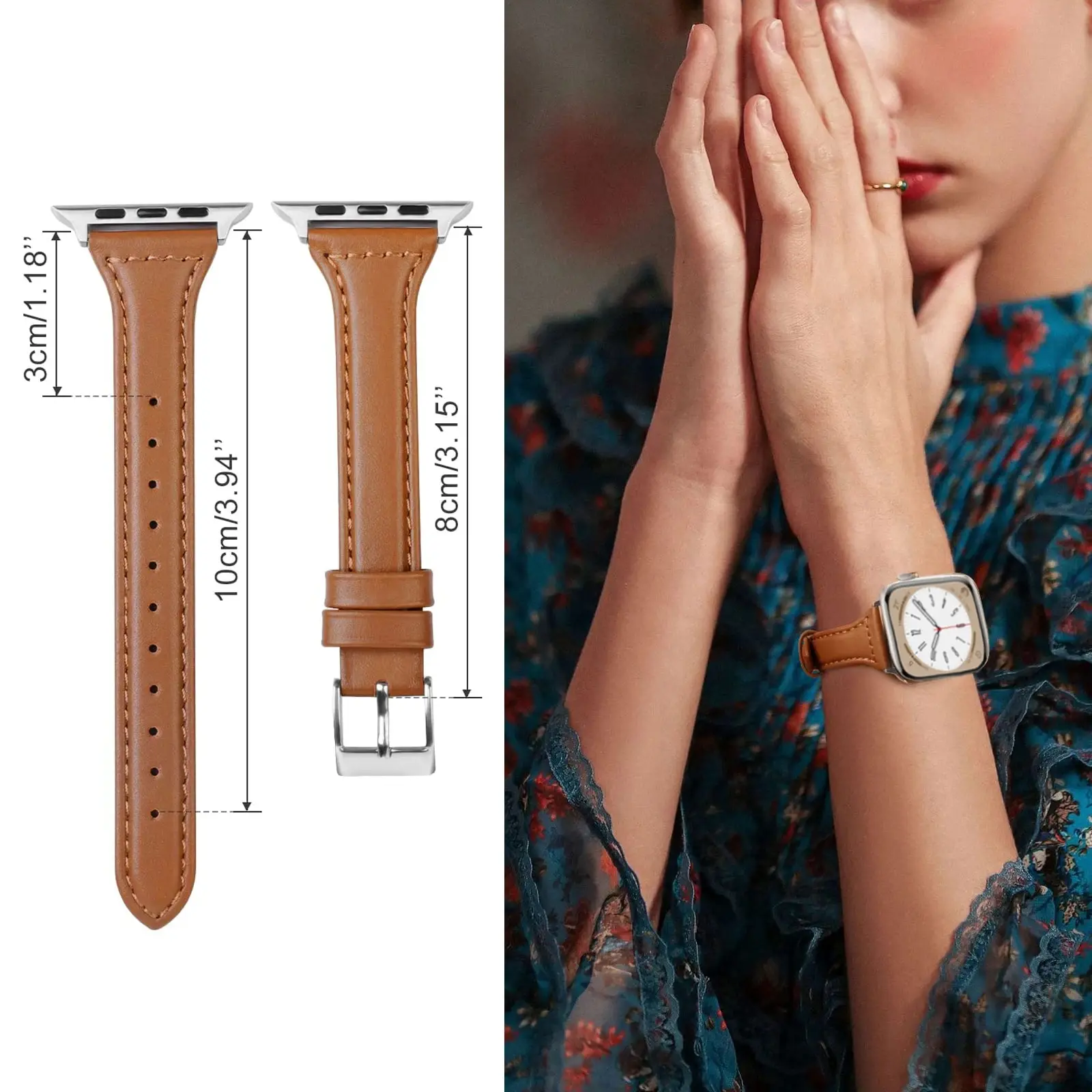 حزام جلدي نحيف لساعة أبل 40 مللي متر 44 مللي متر 41 مللي متر 38 مللي متر 42 مللي متر 45 مللي متر 49 سوار كوريا iwatch سلسلة الترا 6 3 se 7 8