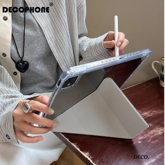 White and Blue Polka Dots Tablet Case For iPad Pro 11 M2 M3 M4 M5 A16 2025 Air4 5 6 7 12.9/13/9.7/10.2/10.5/9.7in 5th Cover