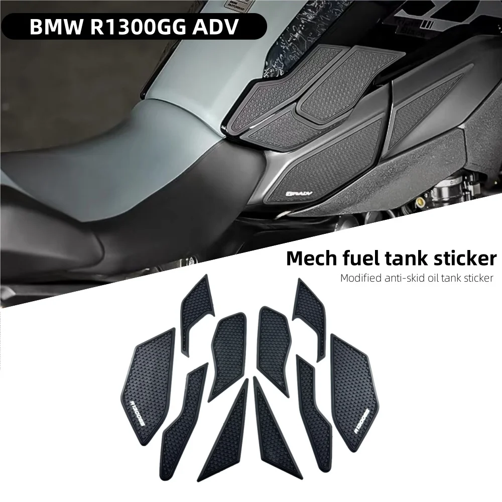 

Suitable for BMW R 1300 GS Adventure R1300GS ADV 2025- Motorcycle Mech Anti slip Side Fuel Tank Pad Waterproof Rubber Protective