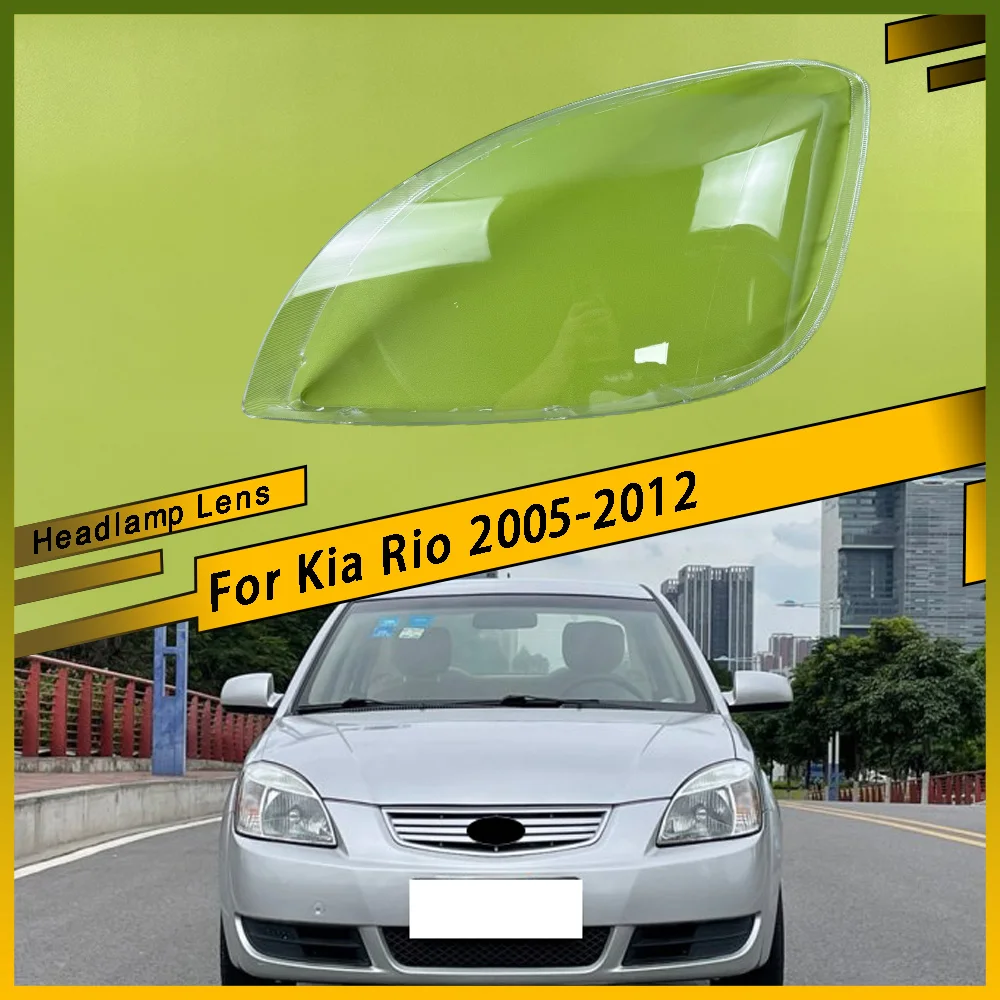 

Headlight Cover Lampshade Transparent Led Car Front Headlight Shell Plexiglass Original Car Accessories For Kia Rio 2005 - 2012
