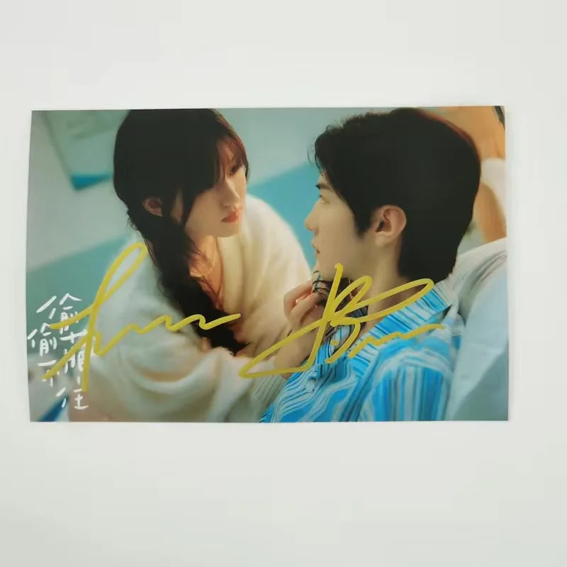 Chen Zheyuan Zhao Lusi HD Poster Autographed Photo TV Hidden Love Sang Zhi Drama Stills Handwritten Collection Signature Picture