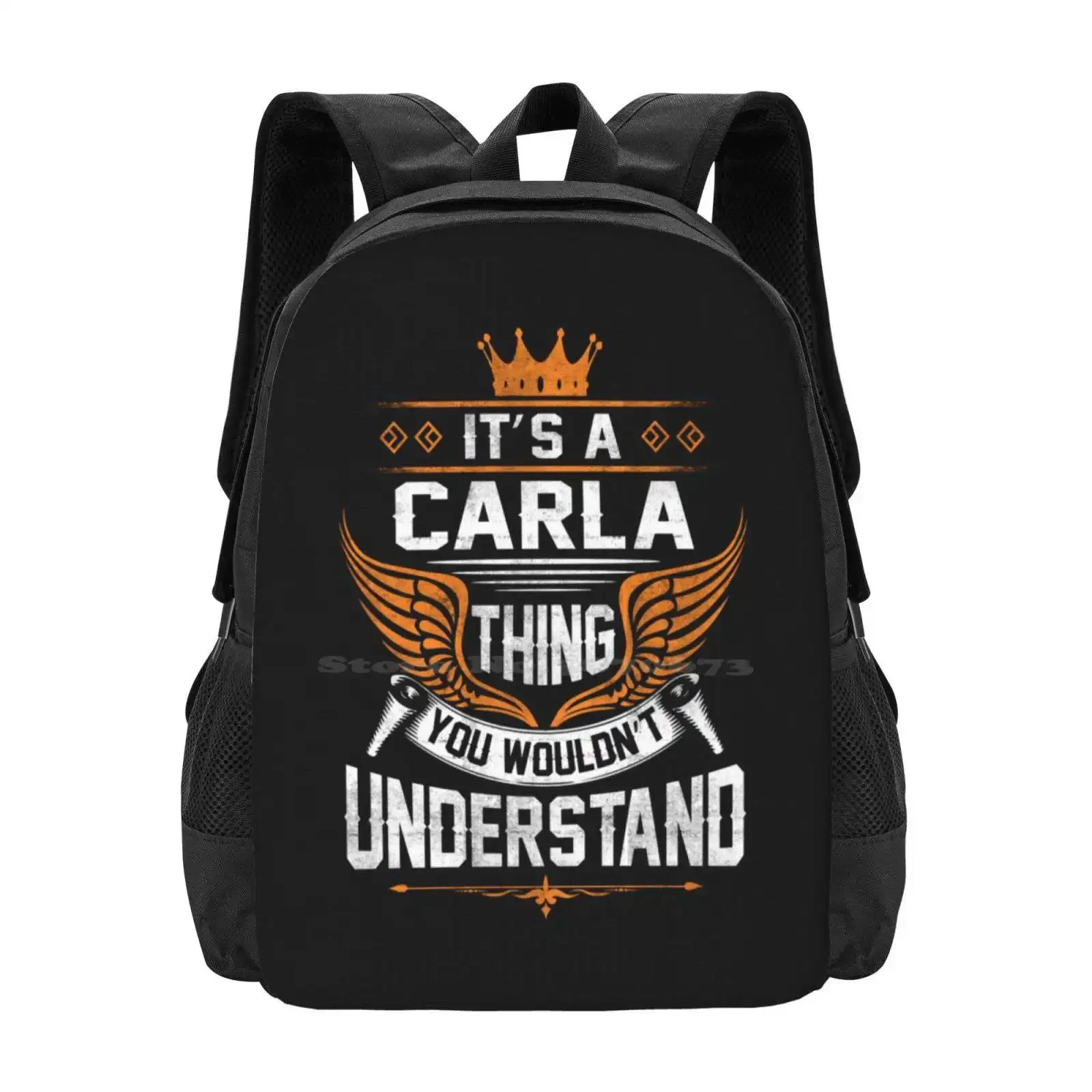 

Carla Name T Shirt - Carla Things Name Gift Item Tee Hot Sale Schoolbag Backpack Fashion Bags Carla Name Things Item