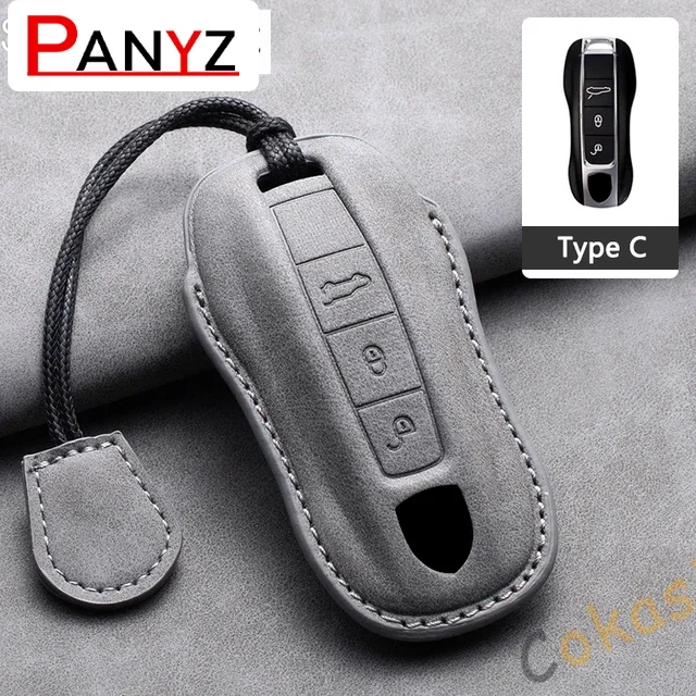 For Porsche Panamera Cayenne 971 911 9YA Macan Boxster 3 Buttons Keyless Protection Accessories Car Key Cover Case Shell Holder