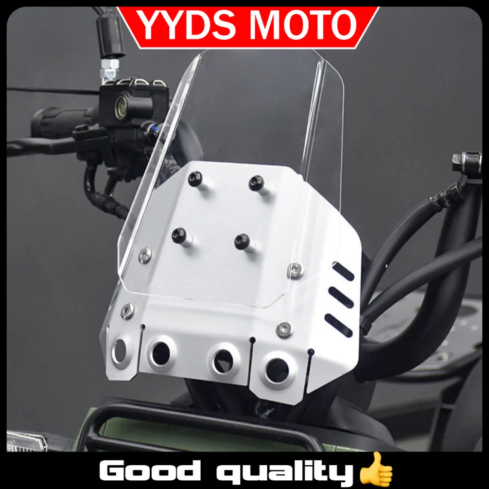 【Good quality】For Honda Square X125 modification: aluminum alloy transparent windshield cover/decorative cover accessories.