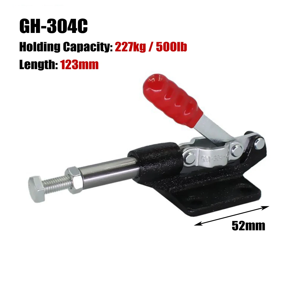 Quick Release Toggle Clamp 227kg-680kg Clamping Force Push-pull Clamps GH-305 GH-304 Woodworking Tool Vertical Type Clamp