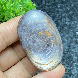 Natural Purple Lepidolite Flake Palm Polishing Hand Polished Massage Stones Home Decoration Ornaments