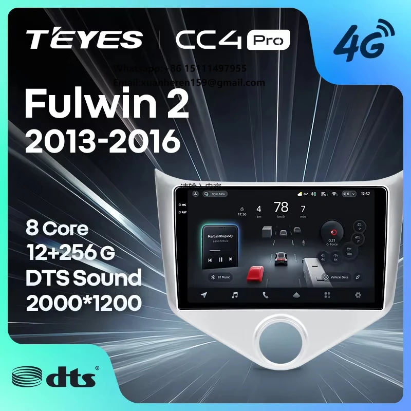 

TEYES CC4 PRO For Chery Fulwin 2 Very A13 2013 - 2016 CarPlay Android Auto 2DIN Autoradio Car play Radio Multimedia Stereo