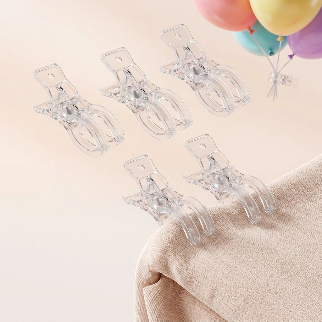 Plastic Spring Clamps for Party Decoration Homeowners Large Windproof Balloon Holder Non Slip Bedding Clip Durable Tool