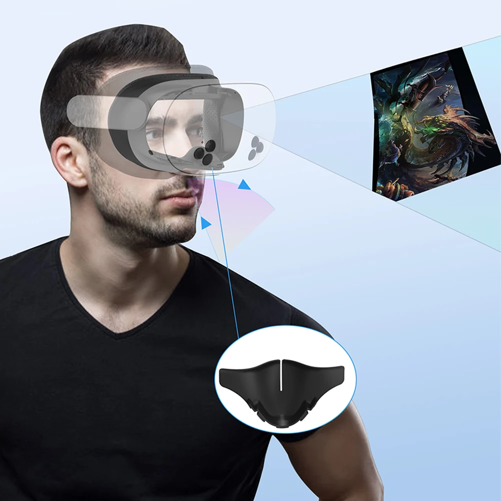 Máscara de Ojos de cuero PU para lentes de Meta Quest 3S, transpirable, 6 piezas, juego de repuesto para VR, accesorios