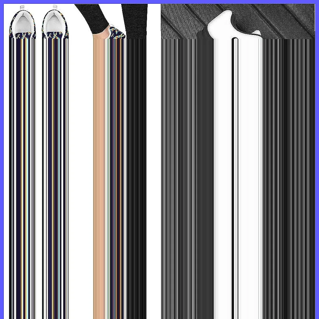 

Autism Awareness Day Sneakers, Ribbon Print Comfortable Casual Shoes for Men Women