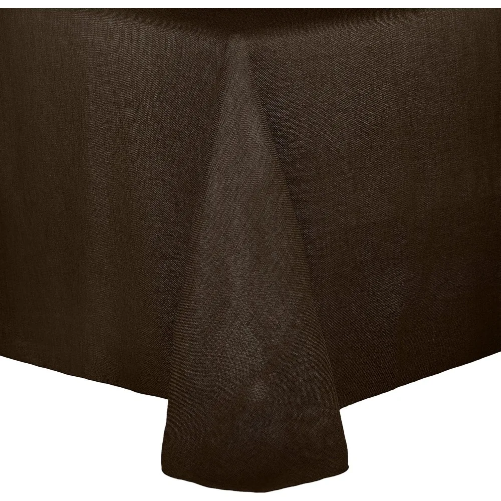 10 Pack- Faux Burlap - Havana 60 x 84-Inch Oval Tablecloth - Basket Weave