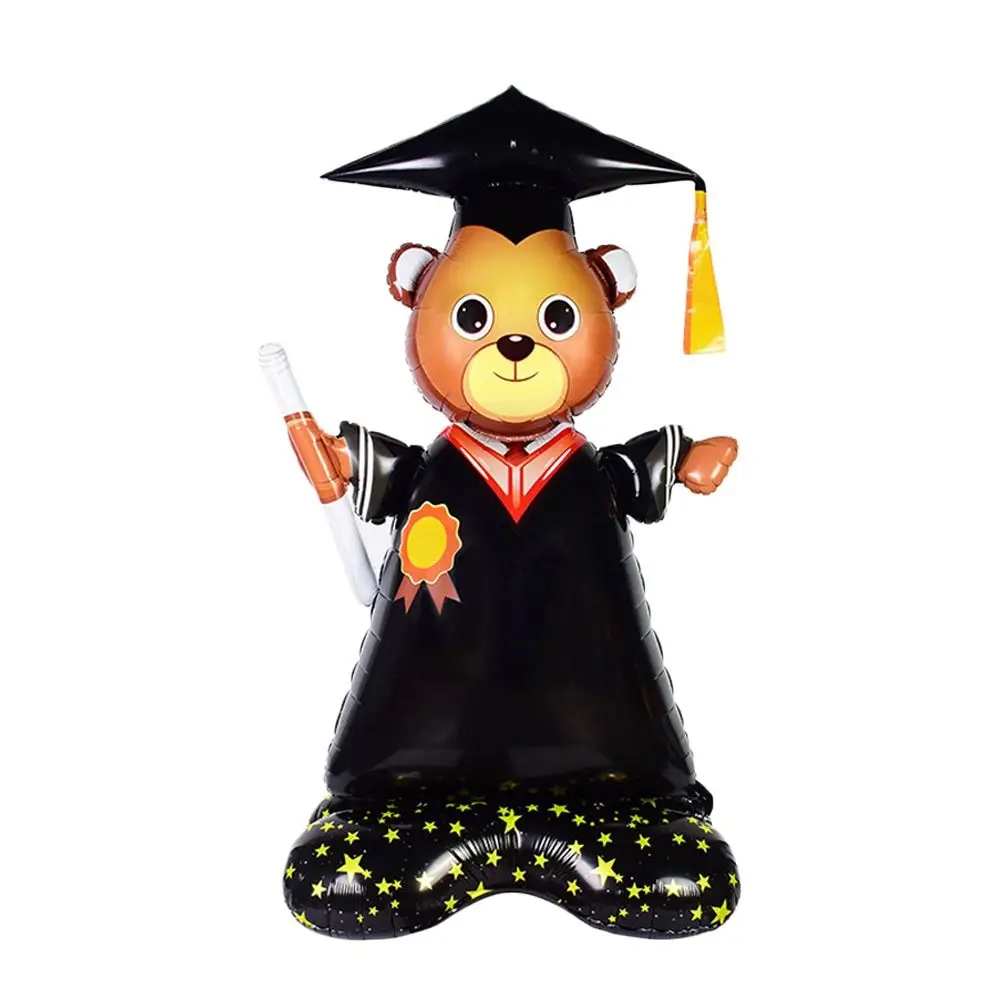 Large Size Graduation Balloons Bachelor Cap Black Gold Graduation Decorations Multifunctional Background Party Balloons