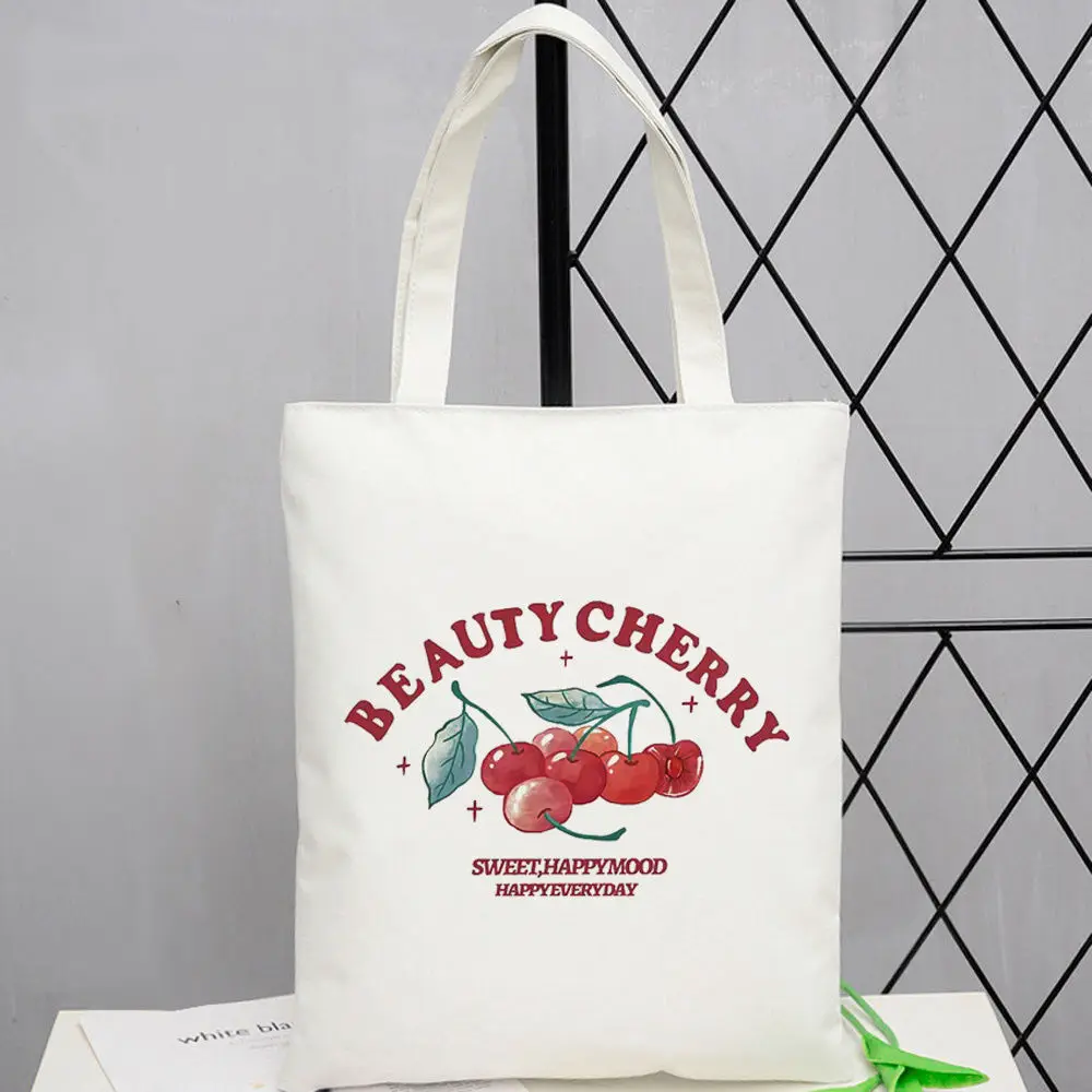 Cherry Beach Wholesale Events Personalized Recyclable Art Supplies Library Travel Shopping Bag Promotes Lifestyle College