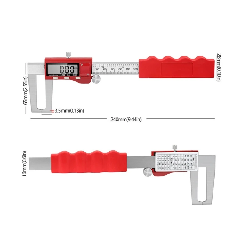 Stainless Measuring Tool 0-150mm Digital Brake Disc Rotor-Gauge Caliper Inch MM Conversion Electronic Caliper Micrometer