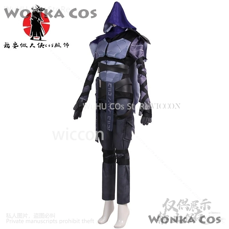 애니메이션 게임 발로란트 코스프레 오멘 코스튬, 할로윈 크리스마스 카니발 세트, 성인 남성 여성 멋진 의상, 맞춤형 의류