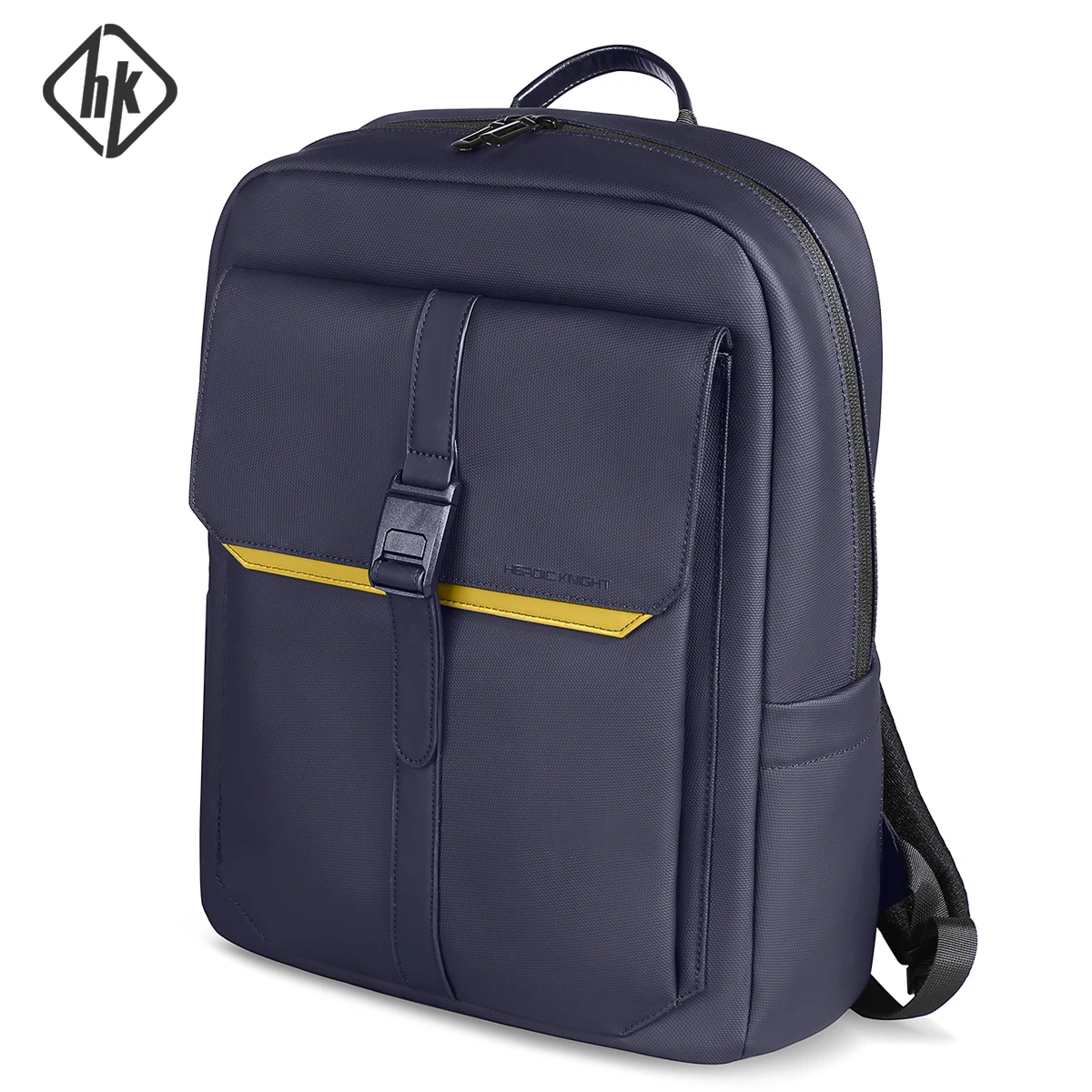 Mochila minimalista Hcankcan para hombre, bolso para portátil de negocios de 15,6 pulgadas, múltiples bolsillos, bolso escolar universitario, mochila de viaje impermeable
