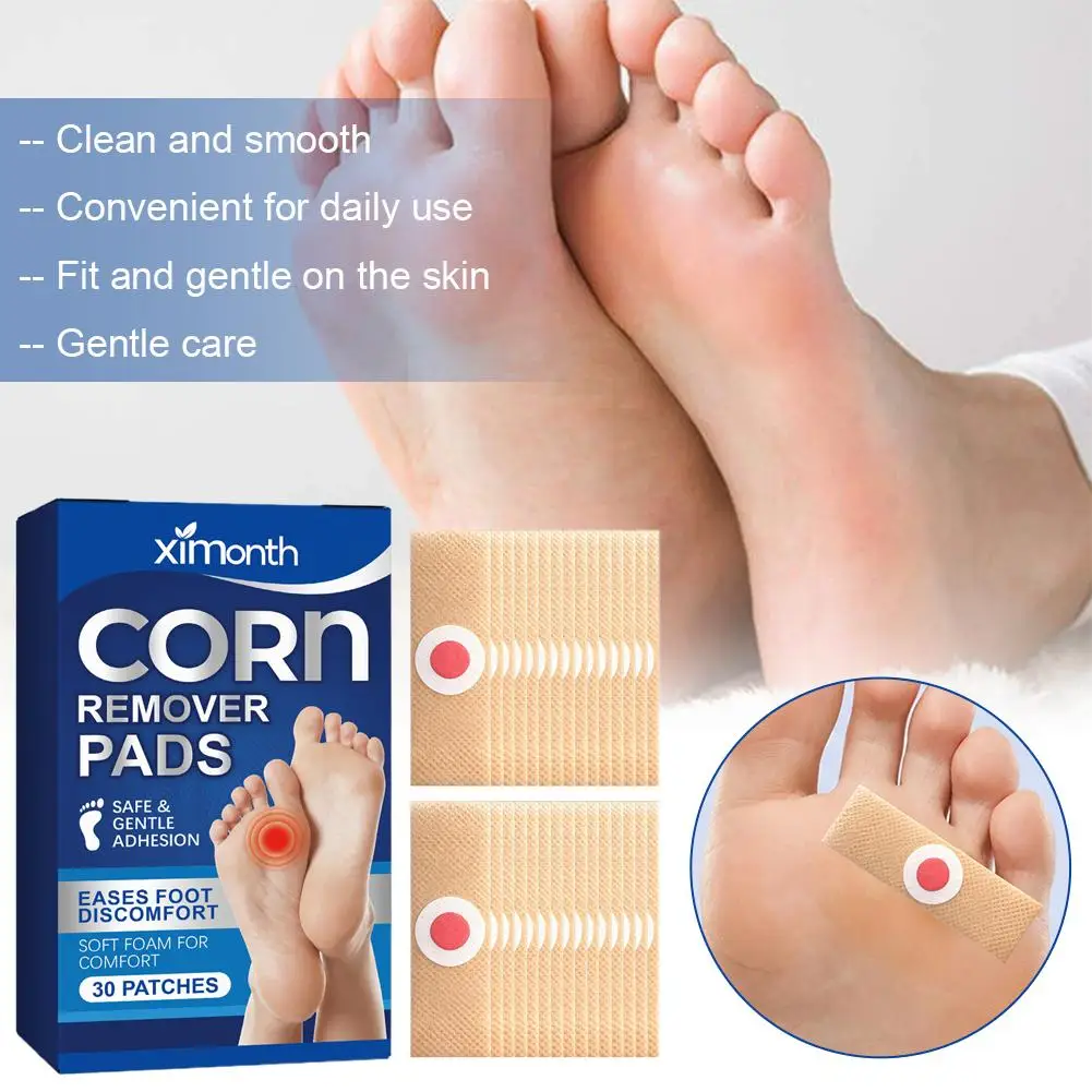 30pcs Medical Grade Salicylic Acid Corn Removal Patches Hydrogel Callus Treatment with Aloe Vera Vitamin E Ultra Thin - view 4
