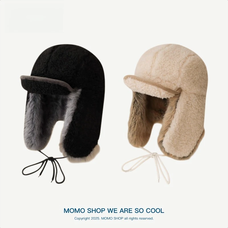 قبعة Lei Feng سميكة مضادة للبرد لركوب الدراجات في الخريف والشتاء لحماية الأذن وقبعات منفوخة دافئة للرجال والنساء #1