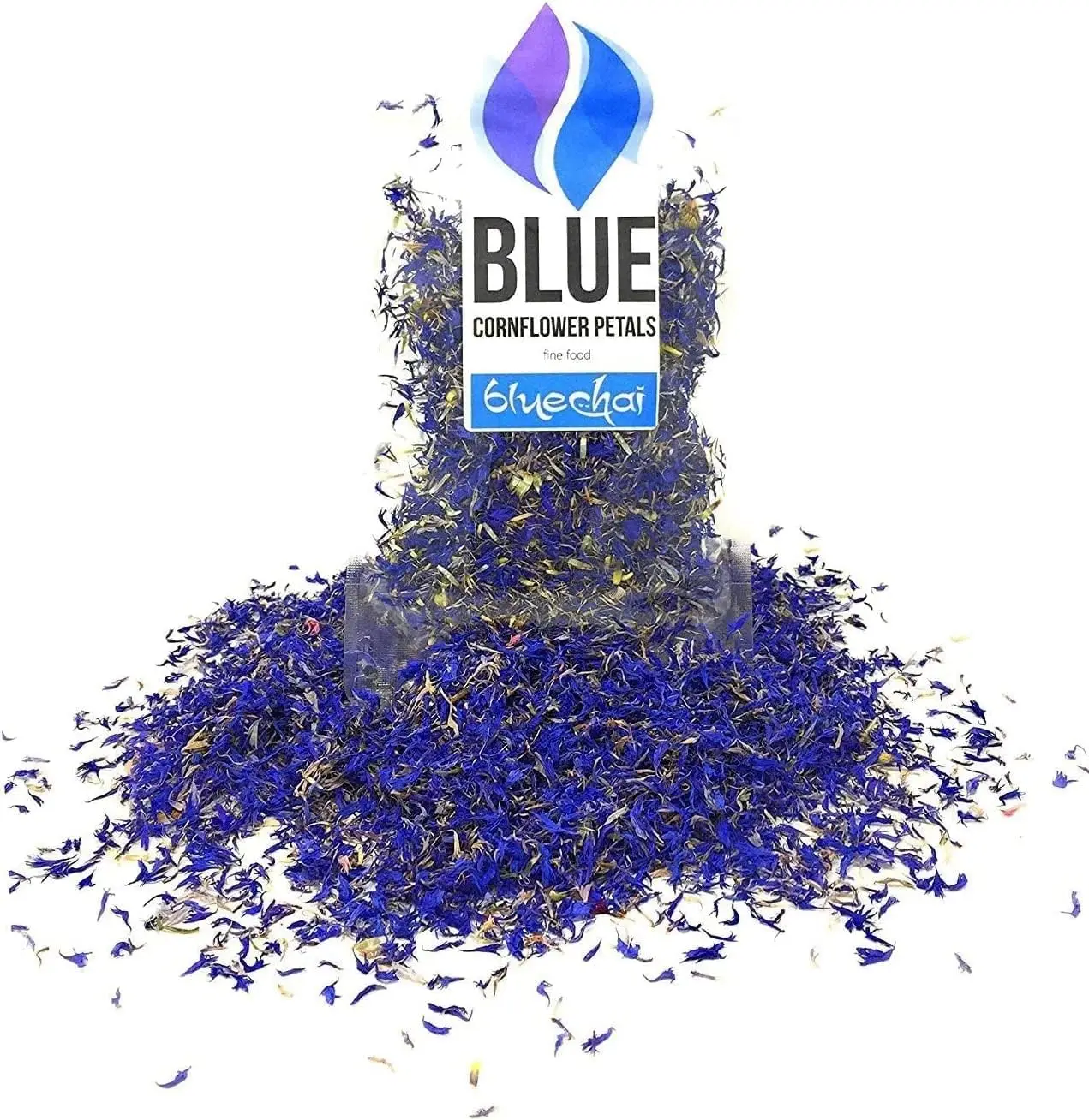 

Dried Blue Cornflower Petals, 100% Natural Centaurea Cyanus, Edible German Cornflowers for Cupcakes, Lattes, Tea & Bath