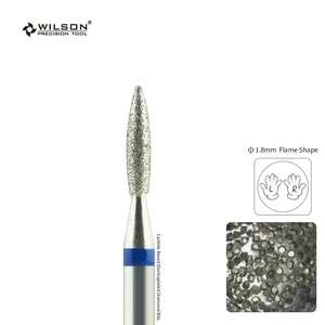 WILSON-Flame شكل بت الماس ، اكسسوارات الأظافر ، أدوات الأظافر ، اكسسوارات الأظافر أفضل 8 لقم ثقب ويلسون مبيع - رقم 6