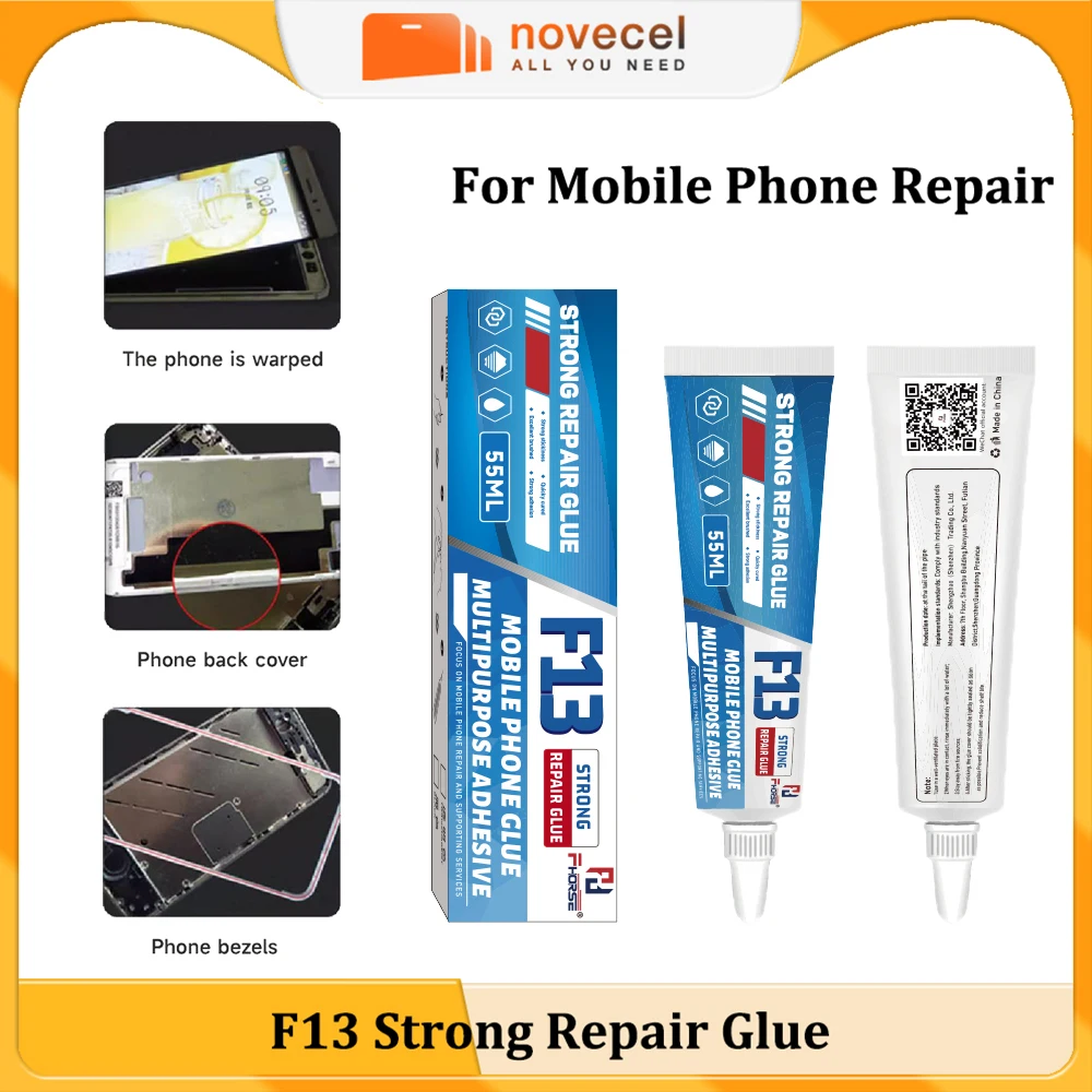 Novecel F13 Nano Strong Repair Glue Adhesive For Mobile Phone Back Covers Middle Frame Bezel Brackets Touch Screen Glass Repair