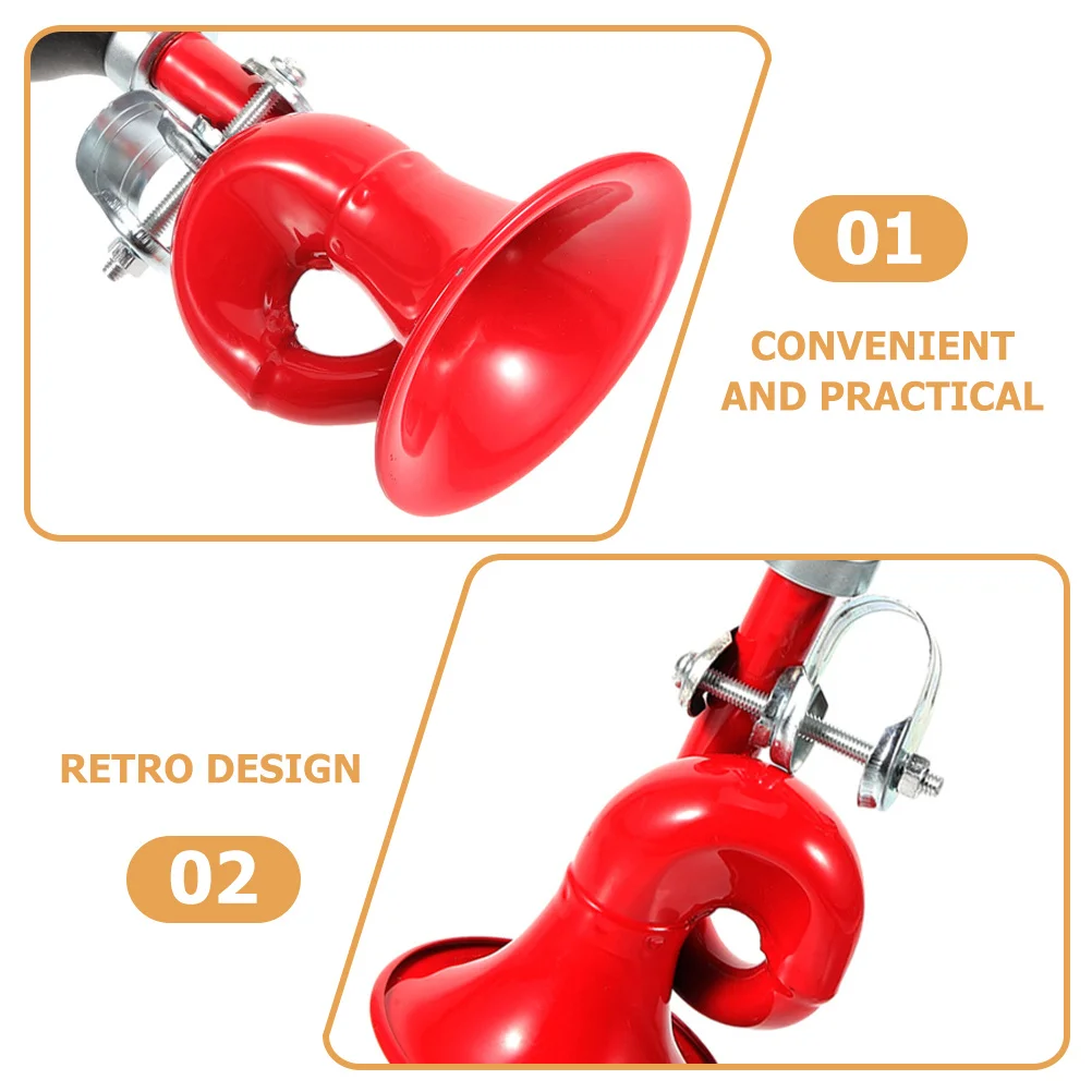 2Pcs Fahrrad Signalhorn Aluminium Legierung Laut Klarer Klang Glocke Sichere Reiten Warnung für Mountain Road Faltrad Zubehör