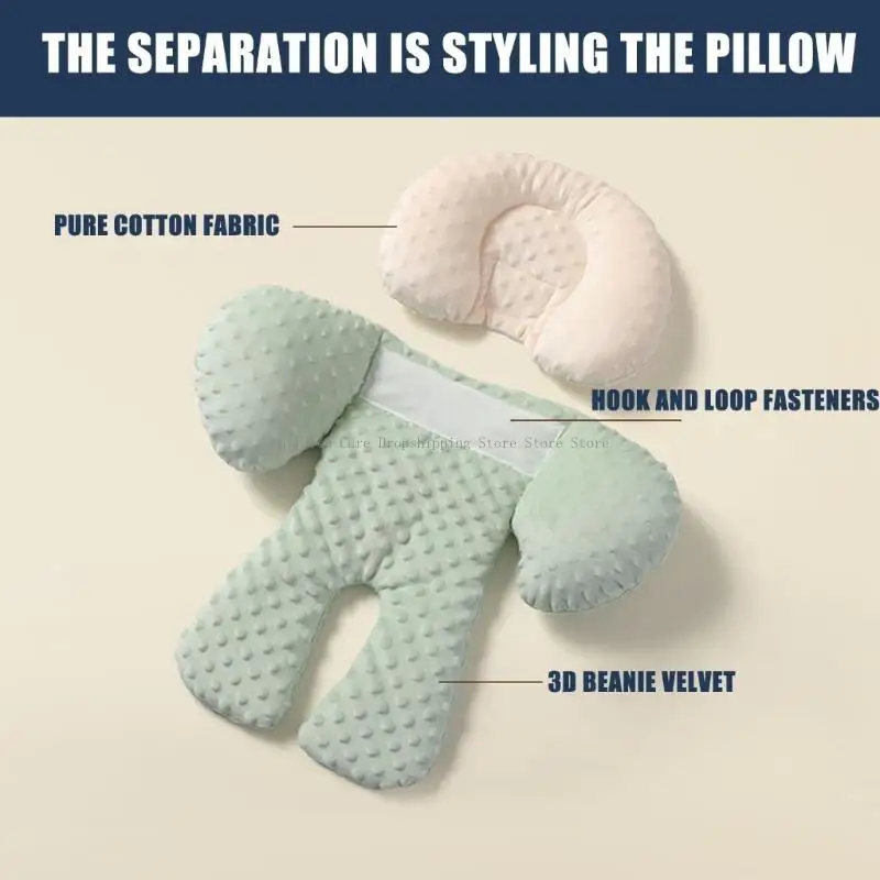 Trẻ sơ sinh Ghế ngồi đệm Chèn Pad Cung cấp toàn bộ cơ thể cho trẻ sơ sinh Trăm xe sơ sinh Thảm ghế với gối phù hợp