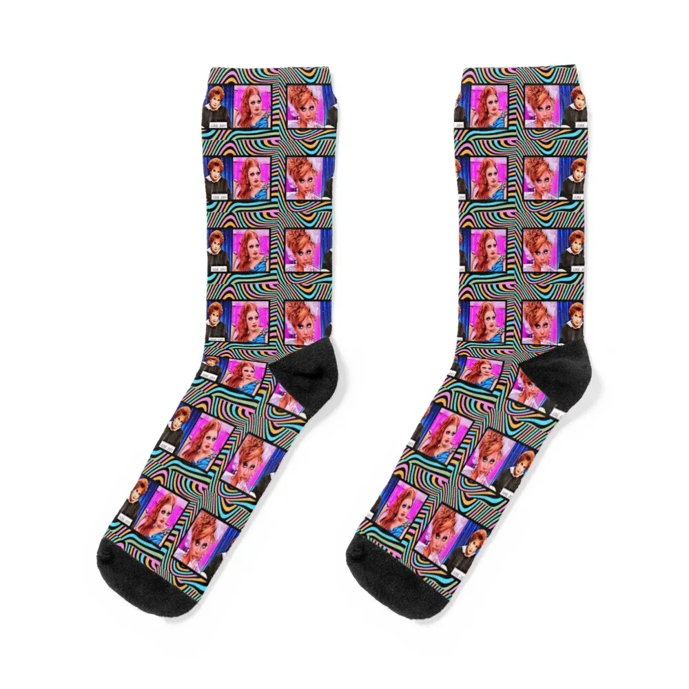 Bianca Del Rio--Judging Socks designer brand colored hiking Socks Men Women's