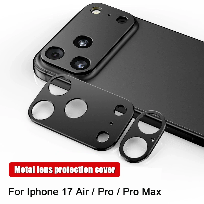 Metal Full Camera Lens Cap Protection Lens Case Metal Lens Case Protection Cover Fall Proof Waterproof Shell For Iphone 17 Serie