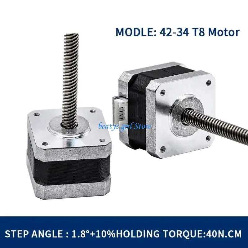 

C7AB Powerful 42-34 Stepper Motor T8x8 Screw Rod Linear 17HS4034 Servo Motor with Screw Printer Parts