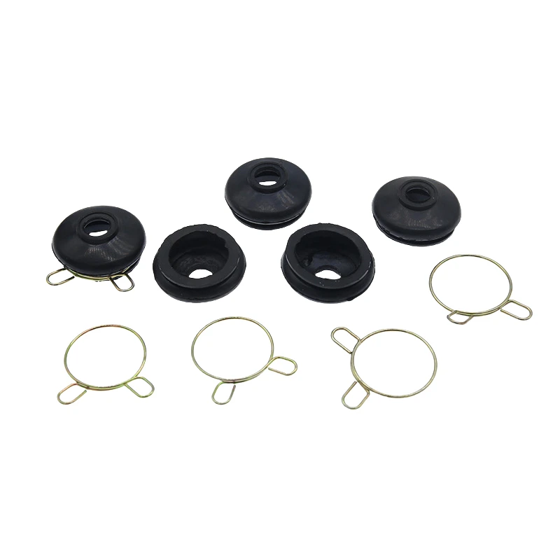 1/2/6/10 قطعة M12 العالمي الأسود المطاط التعادل قضيب نهاية وصلة كروية غطاء غبار تعليق السيارة توجيه وصلة كروية أجزاء الملحقات #2