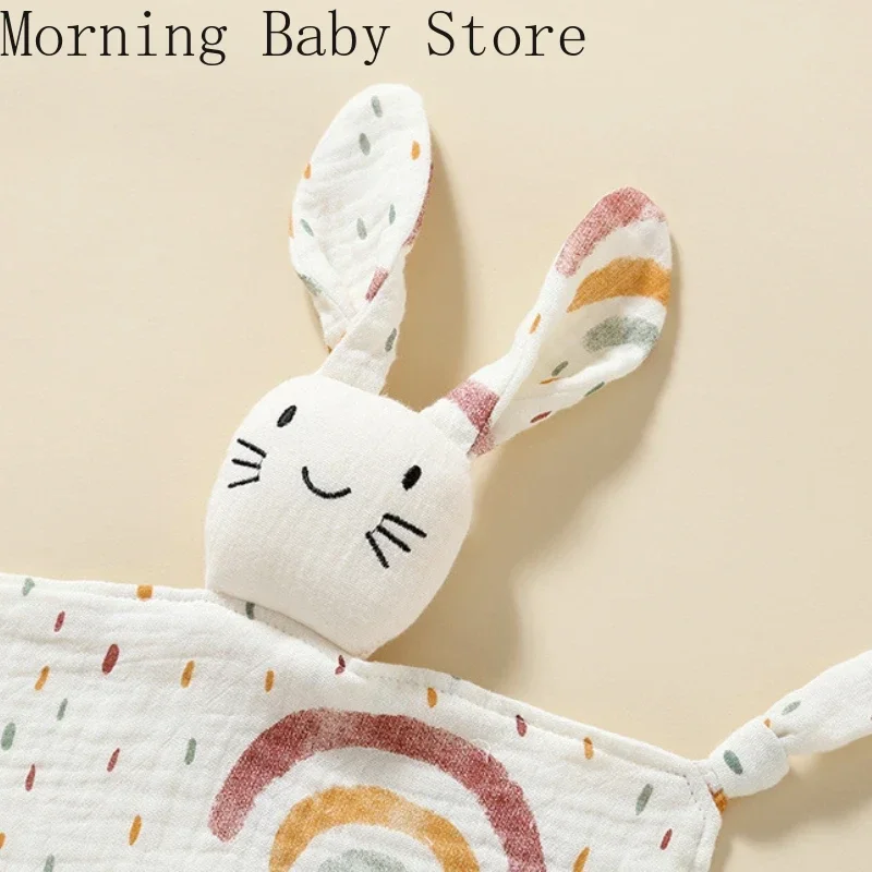 Cartoon Printing Soothing Towel Baby Blanket Cotton Gauze Baby Infant Sleeping Doll Saliva Towel Toddler Toys Babies Items