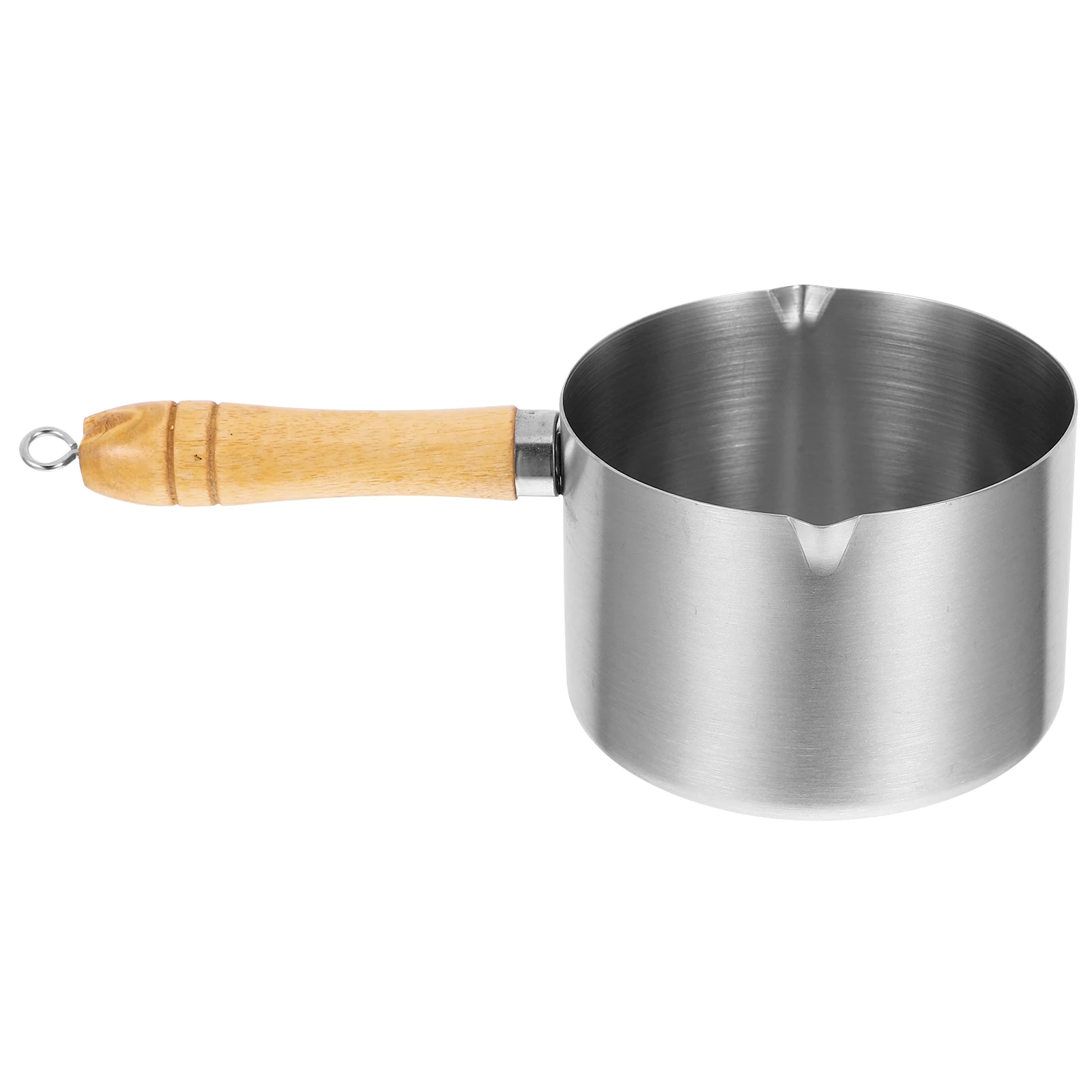 

1pc Non-Stick Mini Stainless Steel Saucepan For Oil Milk Butter Kitchen Pot With Handle Space-Saving Cooking Wok