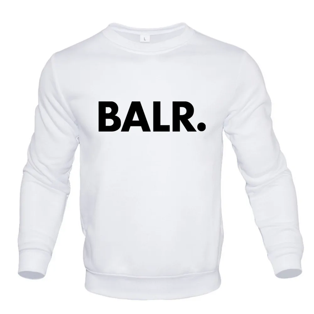 BALRE Men\'s Round Neck Pullovers Autumn Winter Male Letter Pattern Print Sweatshirts Outdoor Fashion Casual Pullover