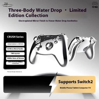 PB TAILS Droplet Crush Game Controller Metal Shell Hall TMR Joystick RGB Agile Wireless Gamepad For Switch1/2/Steam/ns2/PC