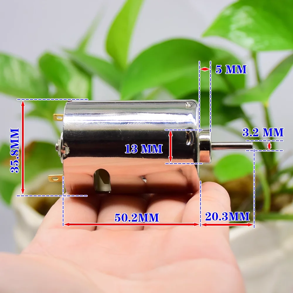 Silnik Micro RS-540SH-6035 DC 6V-12V 20000RPM Szybki duży moment obrotowy Duża moc do elektronarzędzi / napędzania modeli