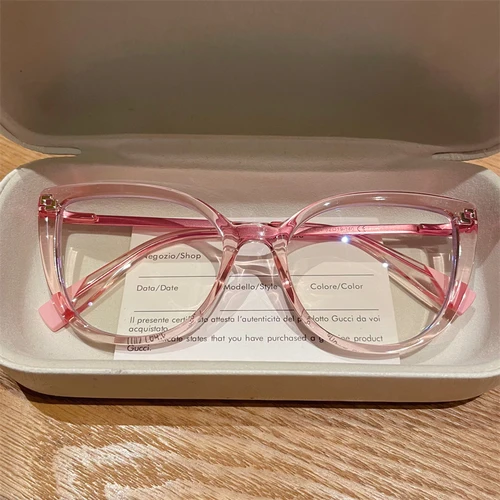 Imagen 2 del producto ISLINO moda TR90 gafas de lectura antiluz azul mujeres personalizar gafas graduadas fotocromáticas miopía hipermetropía gafas