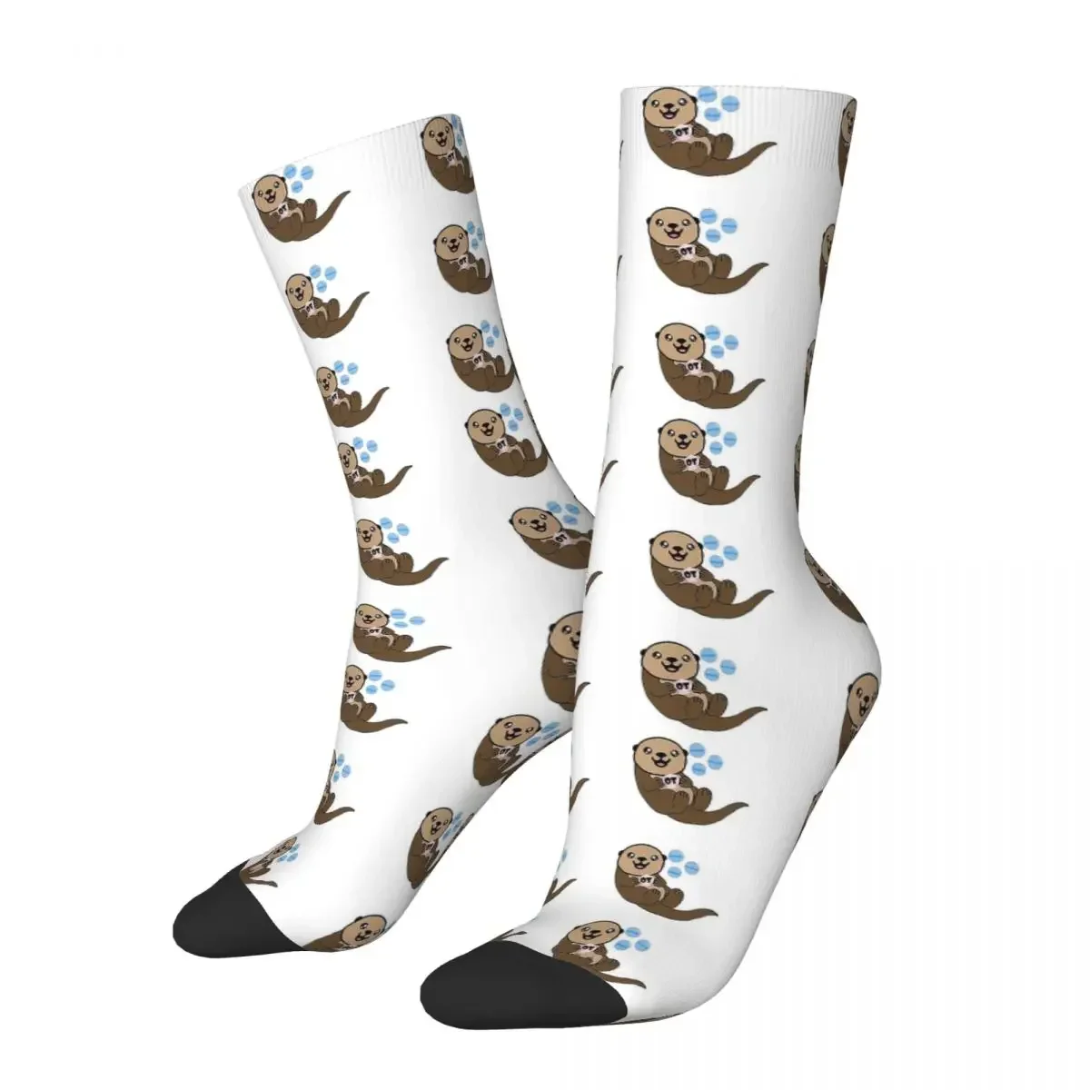 

OT Otter Bubbles -Occupational Therapy Socks Harajuku Sweat Absorbing Stockings All Season Long Socks for Man's Woman's Gifts