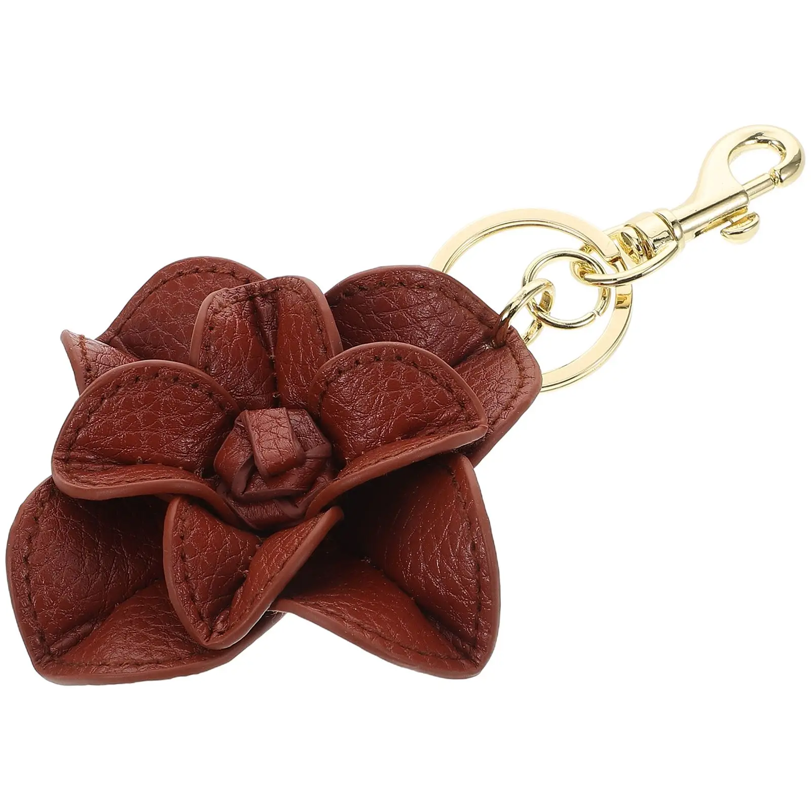 

Car Keychain Fashionable Flower Design Durable Material Versatile Use Bag Pendant Charm Keyring Accessories Women Giftflower