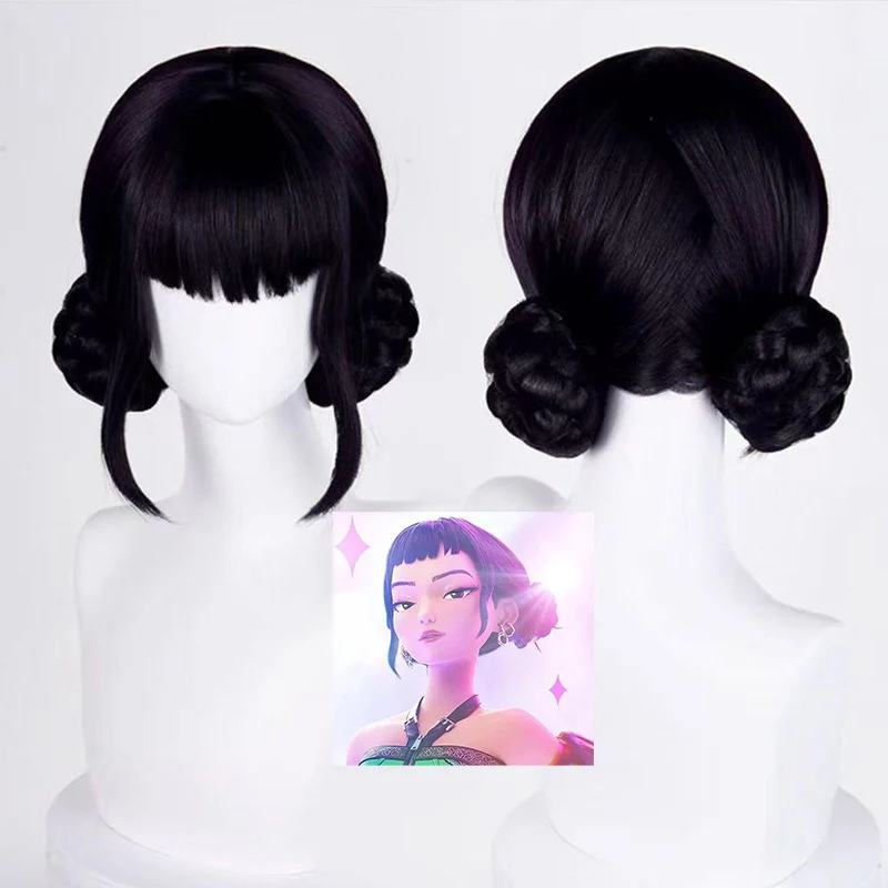 

Rumi Mira Zoe Girl Group Members Парик Сценический Косплей Головной Убор Красочный Парик Чехол Аниме Фильм KPop Охотники Демонов Персонаж Головные Уборы