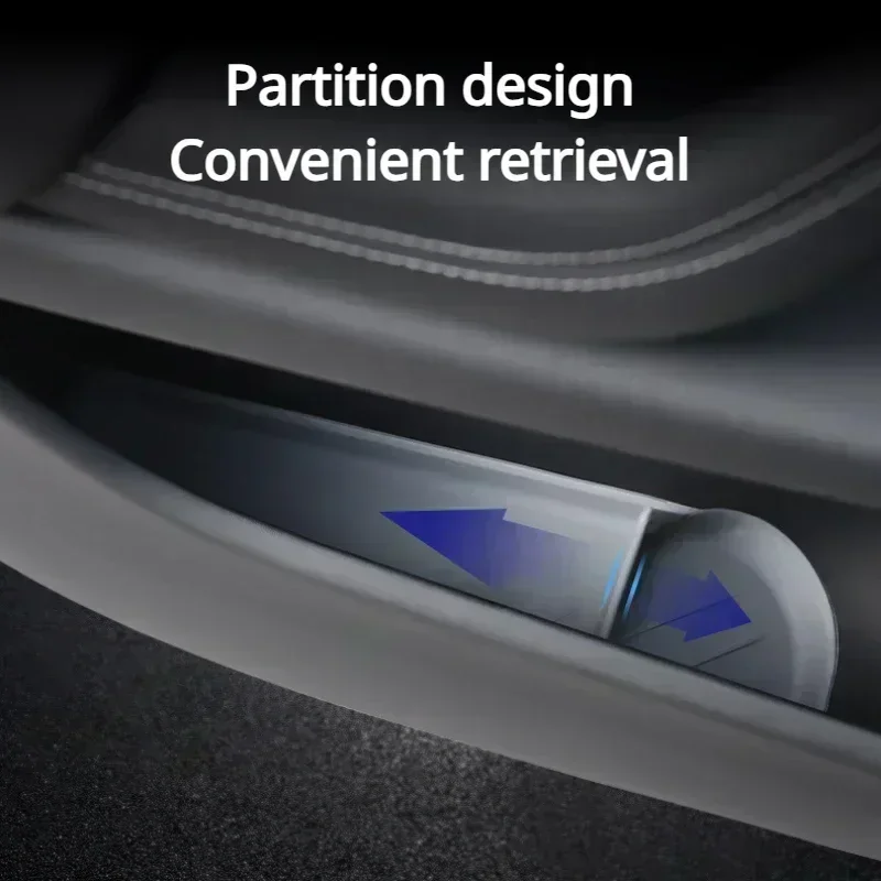 

Ящик для хранения передней двери для Tesla Model X 2022-2025, автомобильные аксессуары, дверная ручка, лоток для зонта, органайзер, водонепроницаемая силиконовая накладка