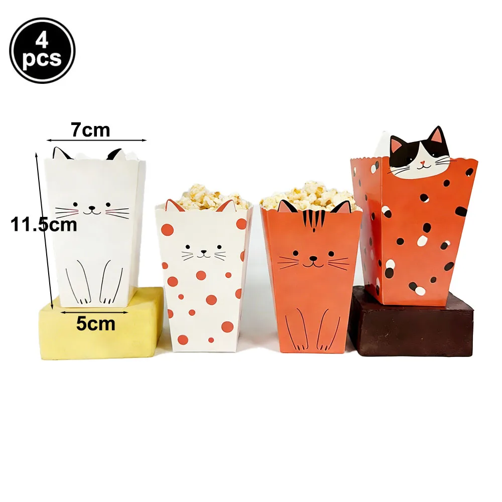 Cute Cat Theme Party Tableware, Plates, Cups, Napkins
