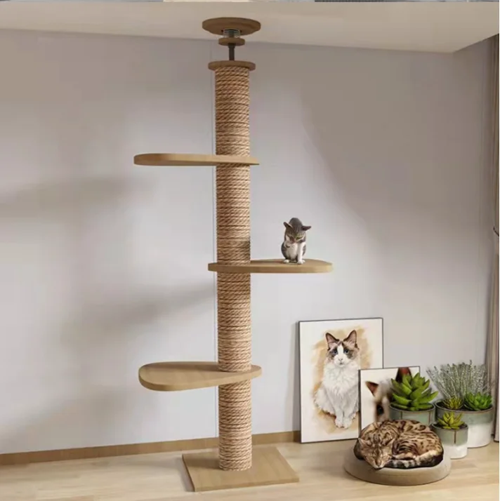 

modern luxury pets shop product large climbing tower all two cat sisal hammock accessories house scratcher dropshipping cat tree