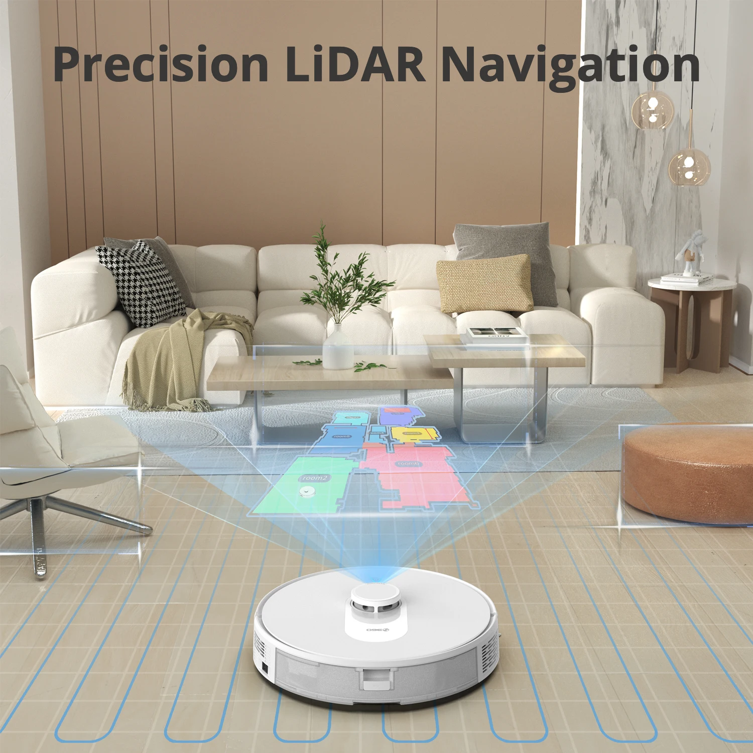 360botslab Multi Function Home Appliance Electric Robot Mop Auto Vacuums Floor Cleaner