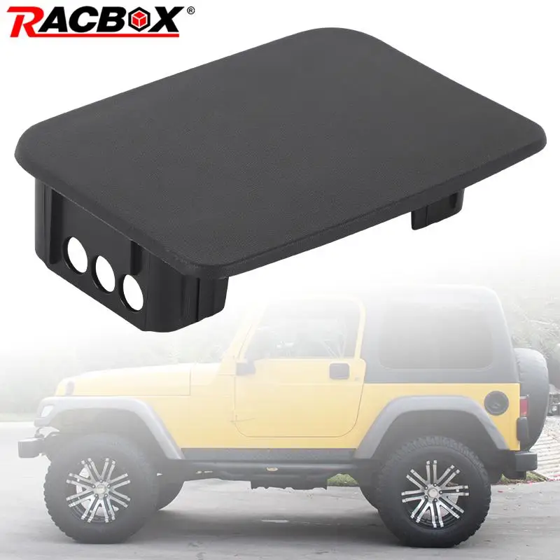 Black Rear Bumper End Cap for Jeep Wrangler TJ 1996-2006 Rear Bumpers End Plate Corner Cap Trim Cover Parts 55078139AA